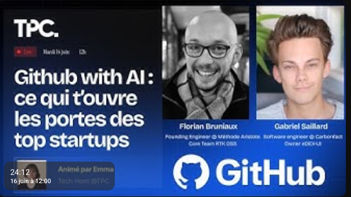 Live GitHub with AI: Florian Bruniaux on how a worked GitHub profile opens doors to top startups